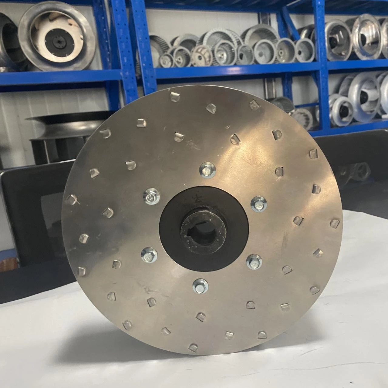Riveted Wind Wheel Fan, 280mm, Aluminum, Centrifugal - detail 6