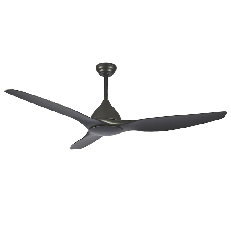 52 inch ac dc motor black white ceiling fan without light