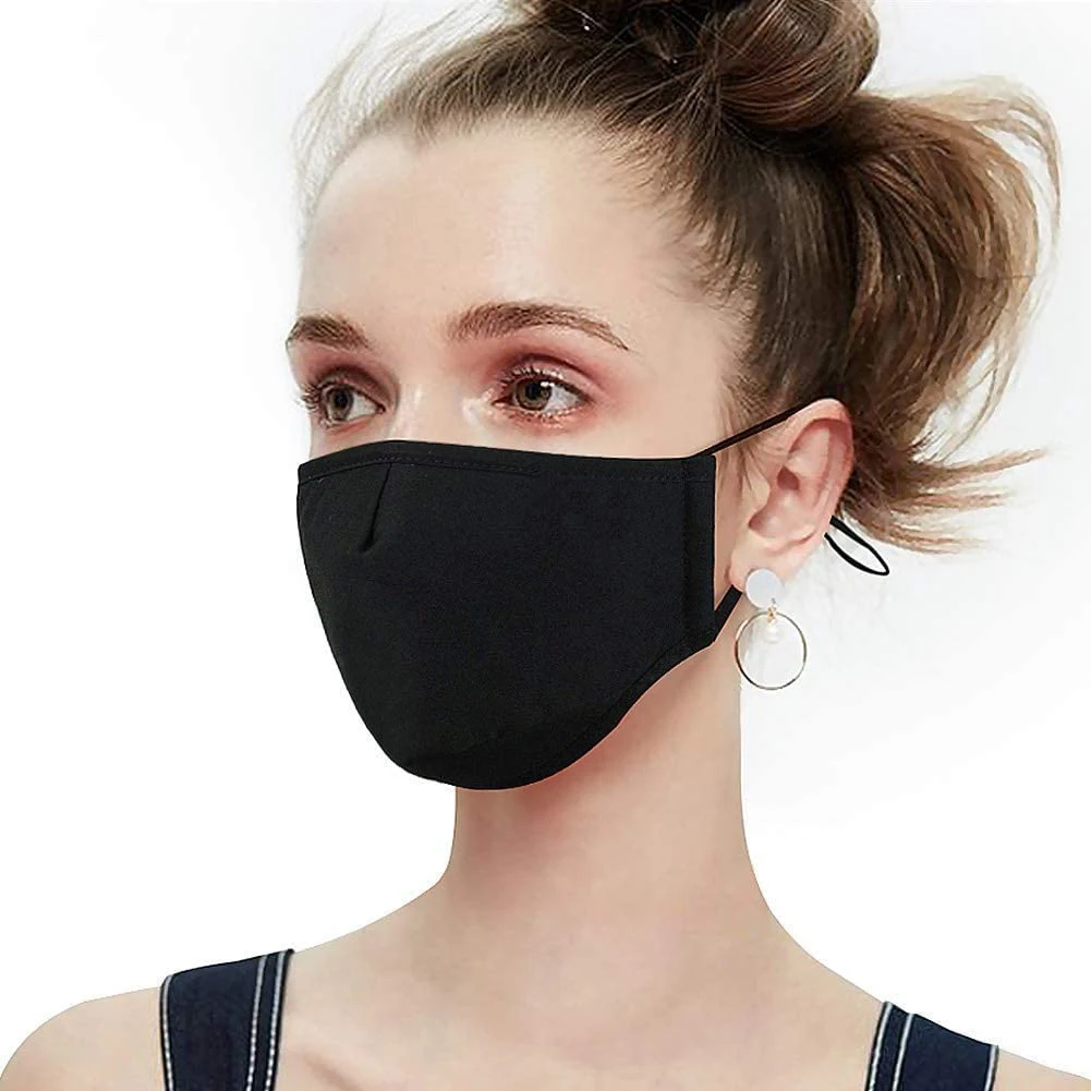 
China wholesale high quality black face mask reusable and washable cotton mask 