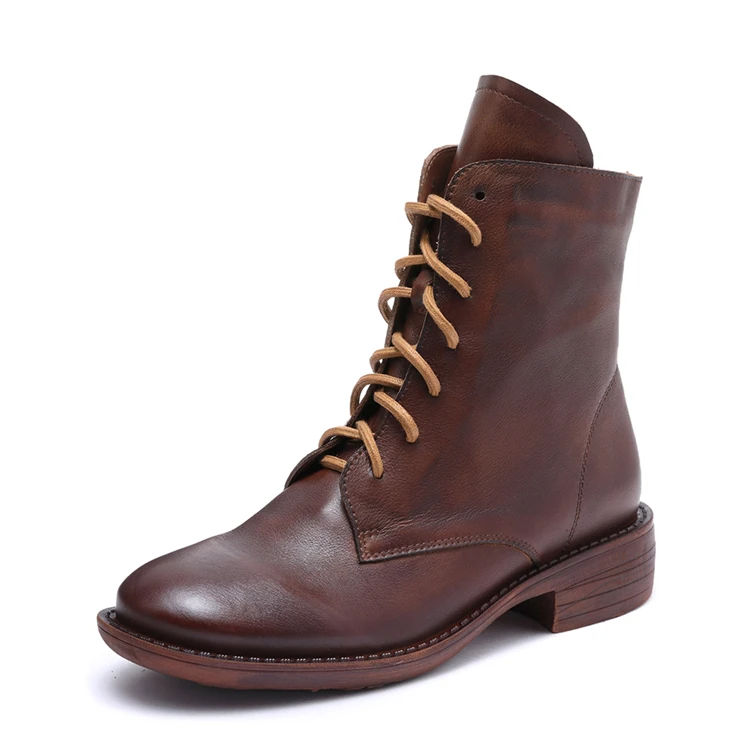 black booties flat heel