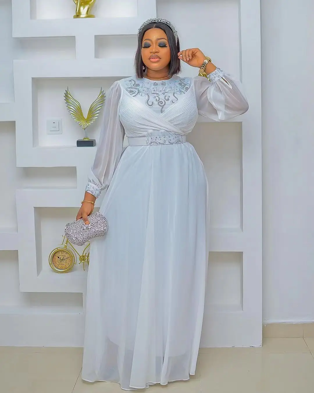Elegant Turkey Dresses for Women African Gown Muslim Long Sleeve Fashion Abaya Elegant Turkey Dresses for Women African Gown Muslim Long Sleeve Fashion Abaya