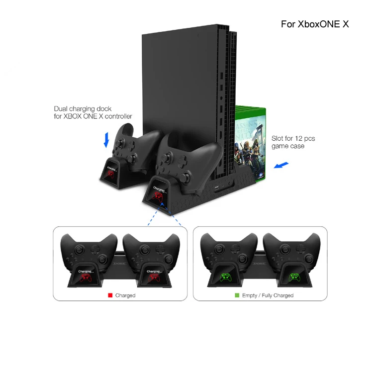 Xboxone冷却用ゲームヒートシンクベースxboxone S Xpro垂直充電スタンドデュアルコントローラー充電ステーション付き Buy Xbox Oneスリム冷却ファン Xboxのone X冷却ファン Xbox One S充電器 Product On Alibaba Com