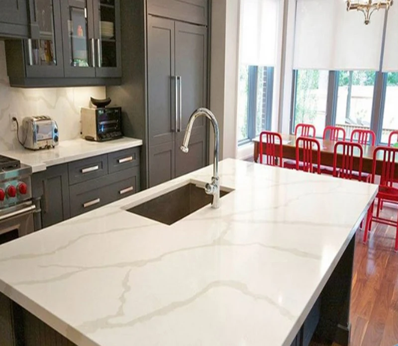 Popular Crystal White Quartz Kitchen Counter Top - Buy Kitchen Quartz ...