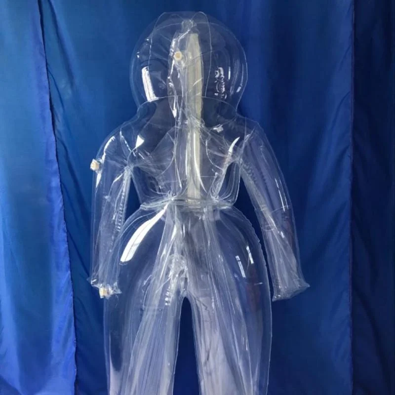 Factory Price Customize Size Airtight Inflatable Clear Pvc Suit Inflatable Sex Costume For Adult