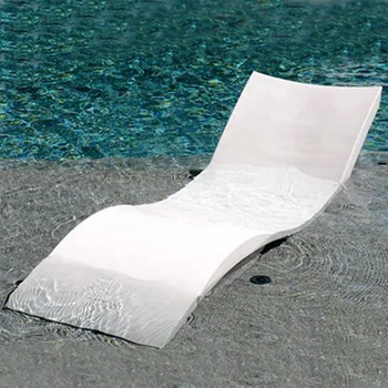 2020 Hot Ing Pe Wavy Shape In Water Chaise Poolside Leisure