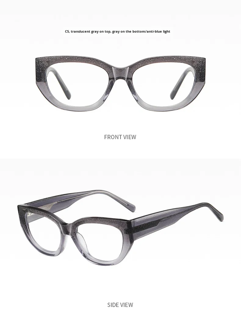 Blue Light Blocking Women's Optical Eyeglass Frames Luxury Style_voghion.com