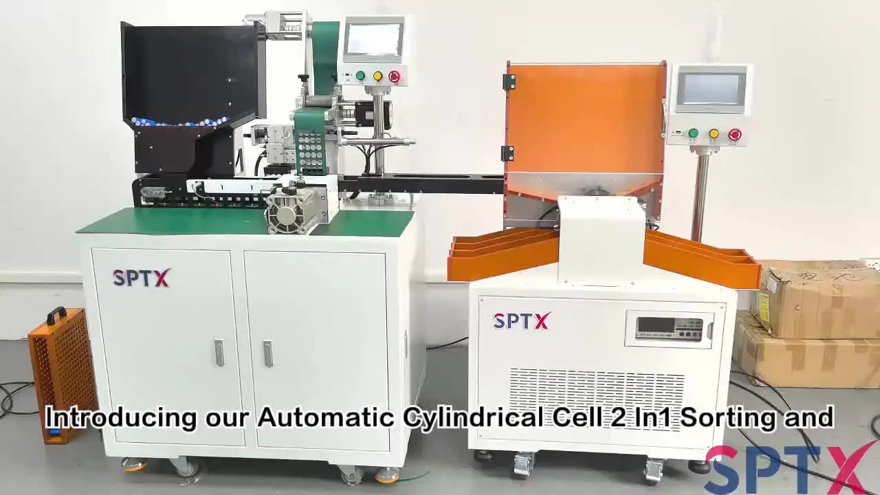 SPTX 11 Channels Cylindrical Battery Sorting Machine for 18650