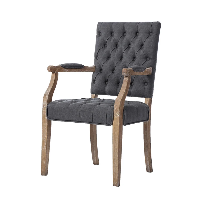 Fashion exquisite  Modern hotel chair leather upholstered Wood Legs dining chair