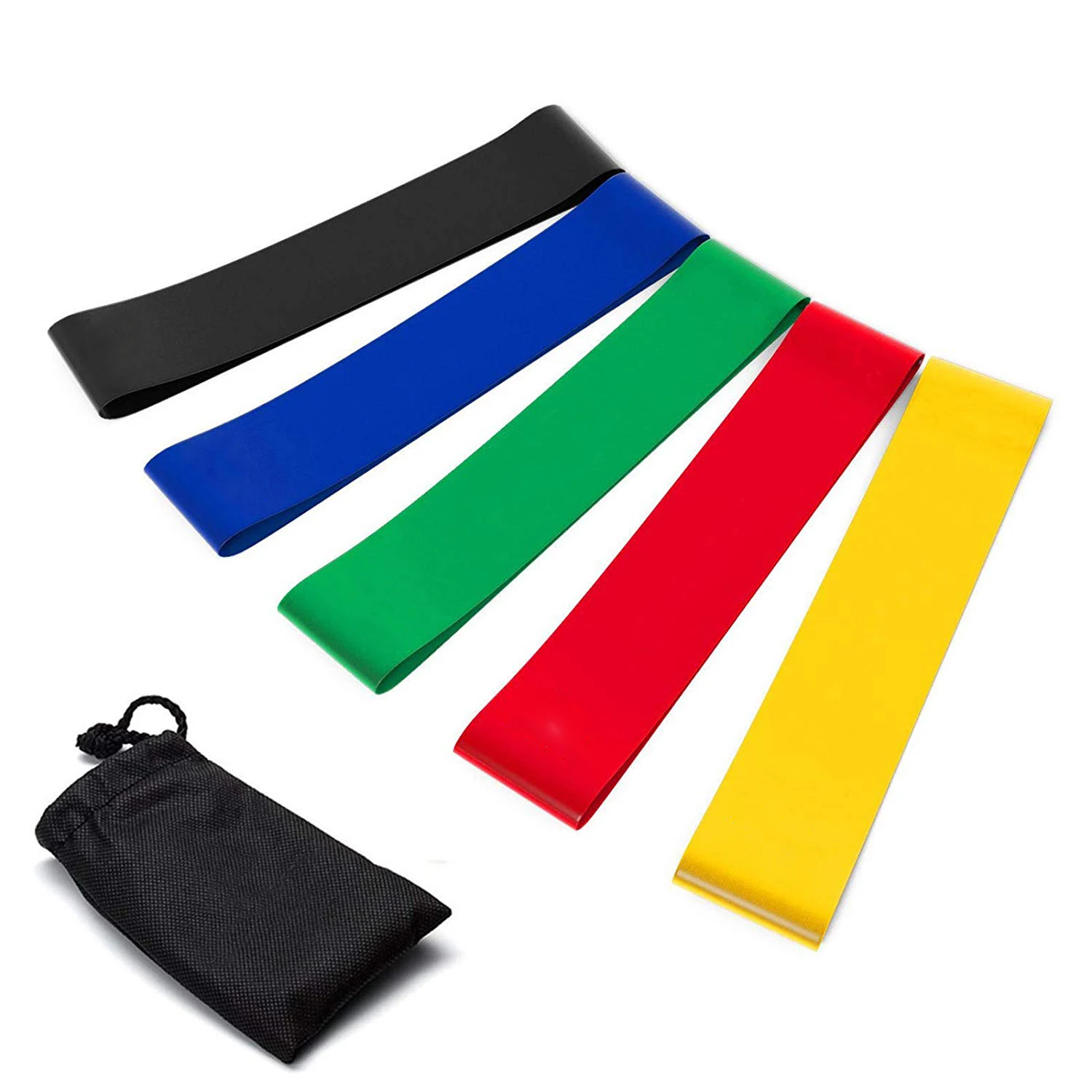 

gymnastics resistance bands,2 Pieces, Yellow,green,red,blue,black