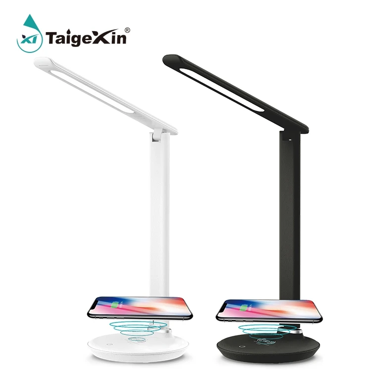 Hot Sale Wireless Charging Table Lamp LED Table Light Rechargeable Modern Led Desk Lamp with Charger USB Wireless Table Light