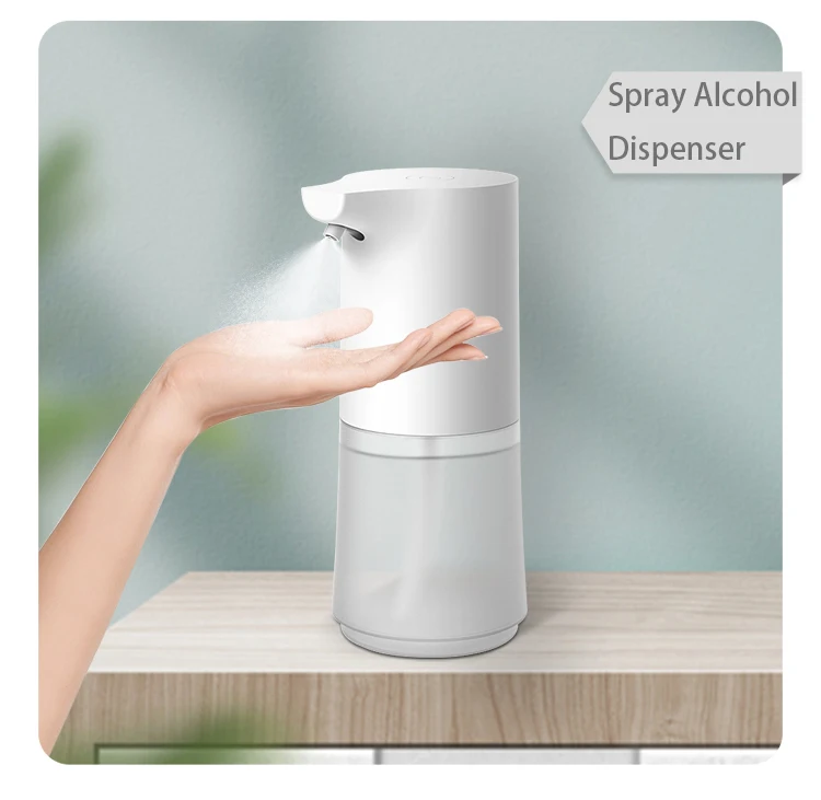 2020 New Portable 450ml Mini Touchless Hand Sanitizer Alcohol Automatic Mist Spray Dispenser