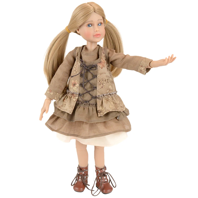 lovely straight hair wig ball jointed dolls fashion 1/4 bjd doll