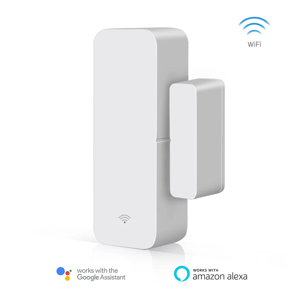 WIFI Smart Door Window Sensor Wireless Alarm Security For Tuya Alexa Google Home 
