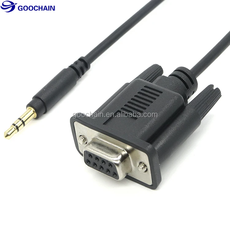 Goochain Rs232 3.5mm Audio Jack Serial Cable Db9 Female To 3.5mm Male