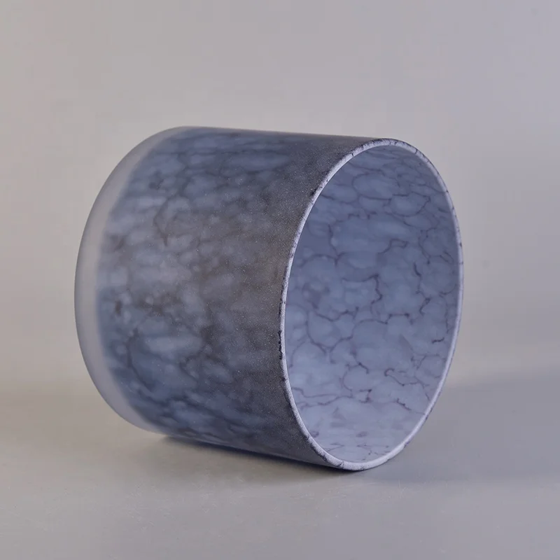 Frosted candle vessel tea light glass candles jars scented wedding centerpieces in bulk