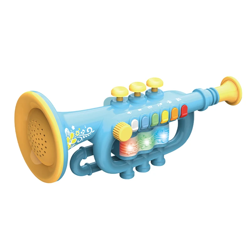 
Multi-function Playable can play plastic electric musical instrument toy trumpets for kids 