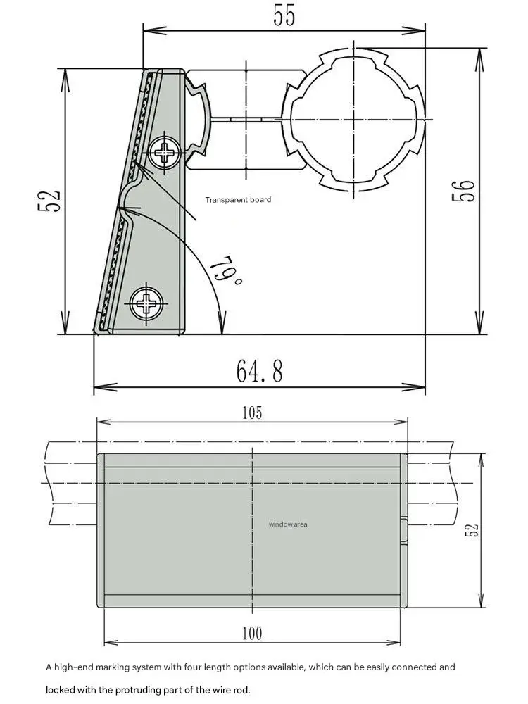 product 28mm aluminum alloy signage third generation aluminum alloy lean pipeline bar workbench turnover cart rack flow rack-15