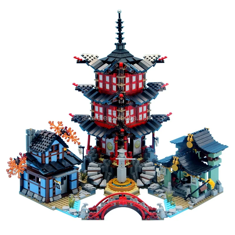 737pcs Ninja Temple Airjitzu Educational Toys Children Building Block Sets Neu 