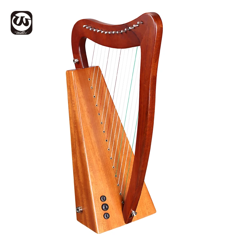 Wholesale Professional 15 Strings Eq Lyre Harp,Eq Lever Harp With Deluxe Carry Bag,Student 15