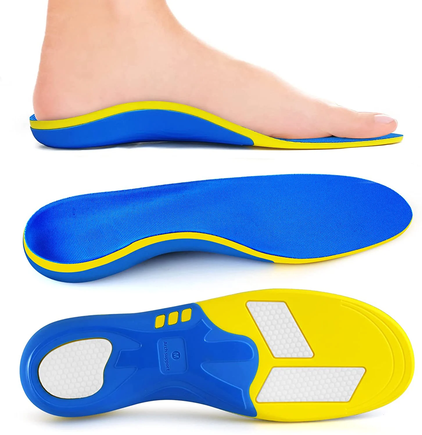 Outdoor Insole With Arch Support Ortopedicas Insert Running Shock Absorption Sorbothane Insoles Manufacturer