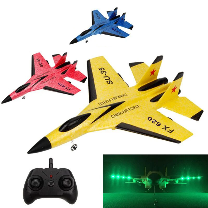 Avion RC SU-35 En Mousse EPP – Chasseur Télécommandé 2,4 GHz 2CH – Vol Acrobatique – Idée Cadeau Pour Enfants Et Adultes