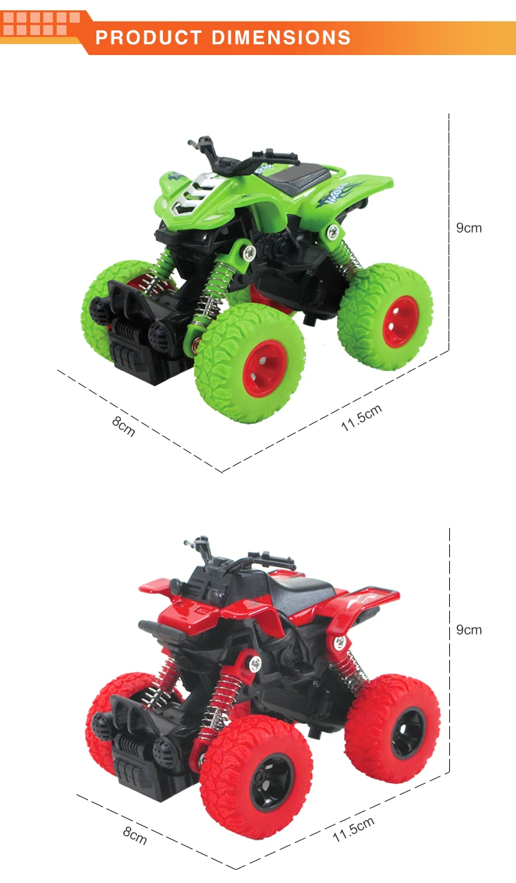 Good quality low price four-wheel drive diecast toy motorcycle for kids