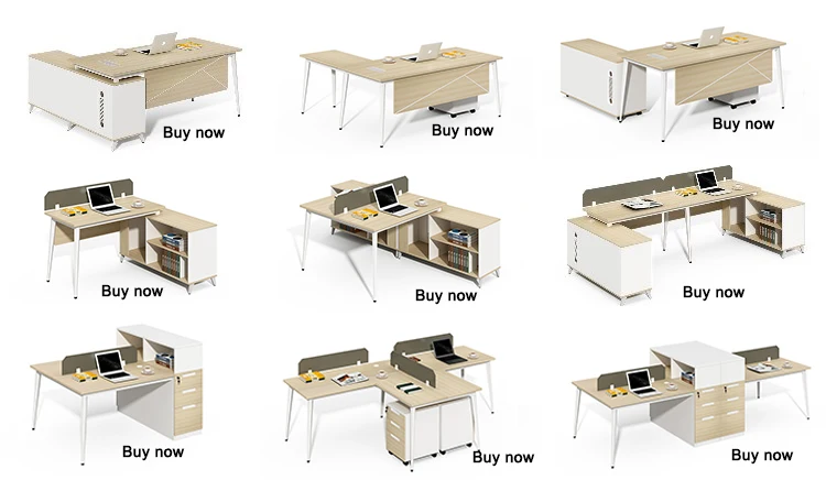 Popular design European style office furniture single melamine office desk for sale