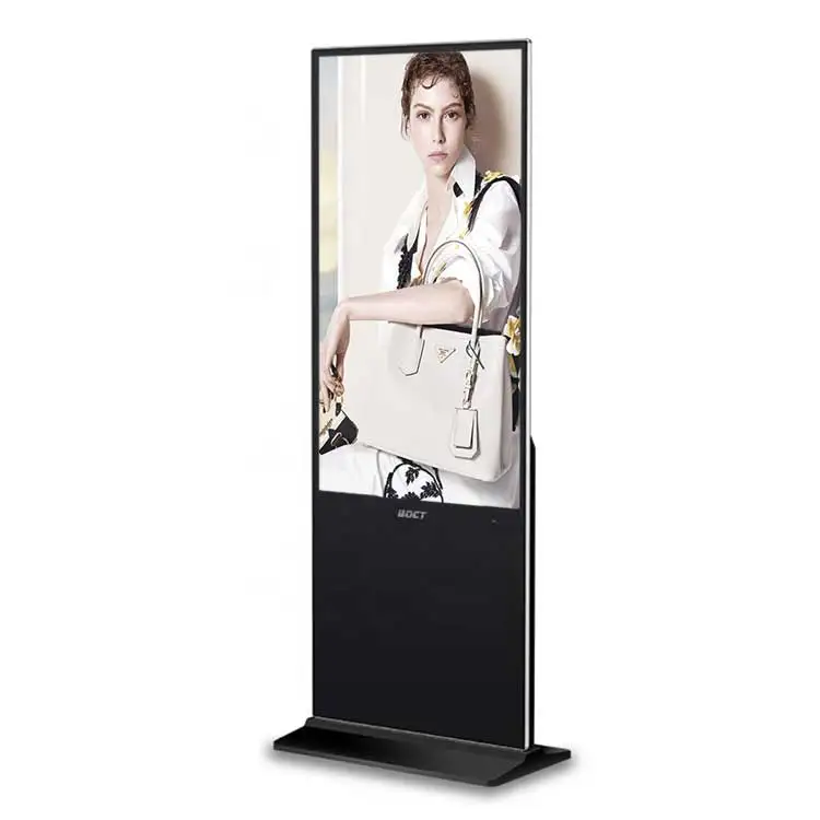 Fantastic indoor 65 inch floor stand led interactive big tv advertisement screen with remote management