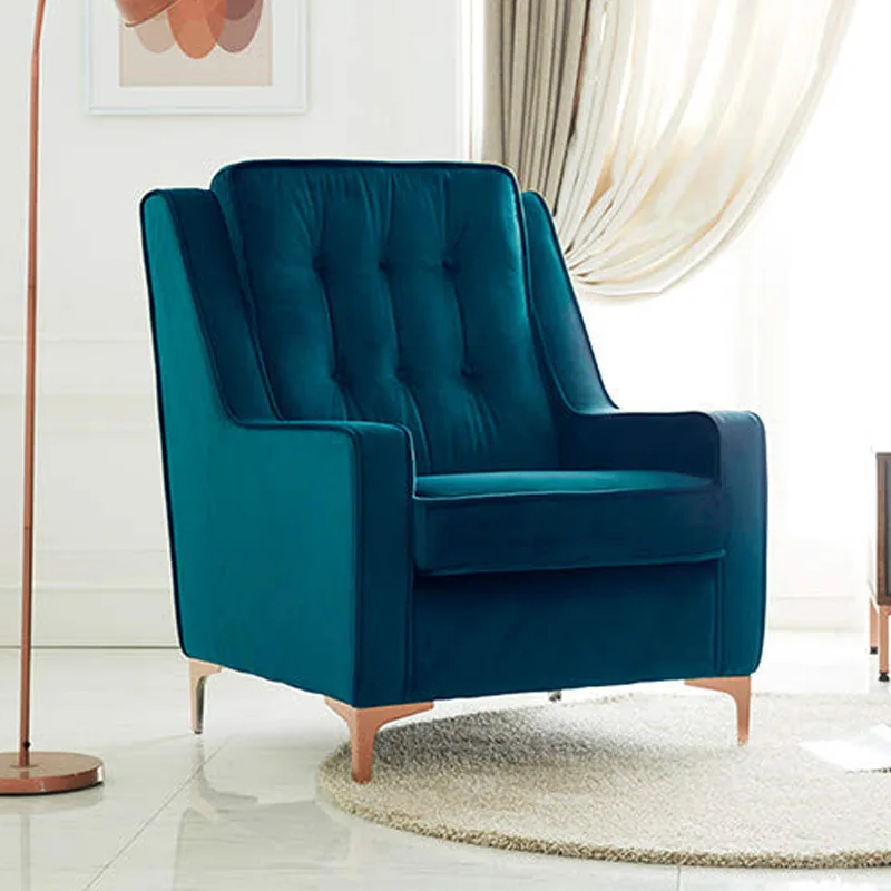 Mid Century Modern Furniture Blue Velvet Modular Sectional Sofa - Buy