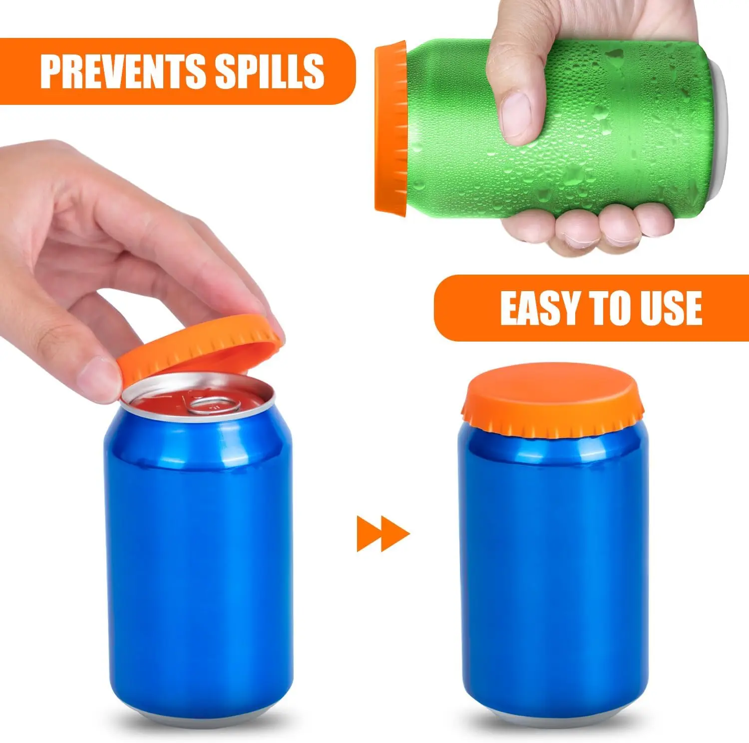 Silicone Soda Can Lids To Keep Carbonation Reusable Soda Can Covers ...