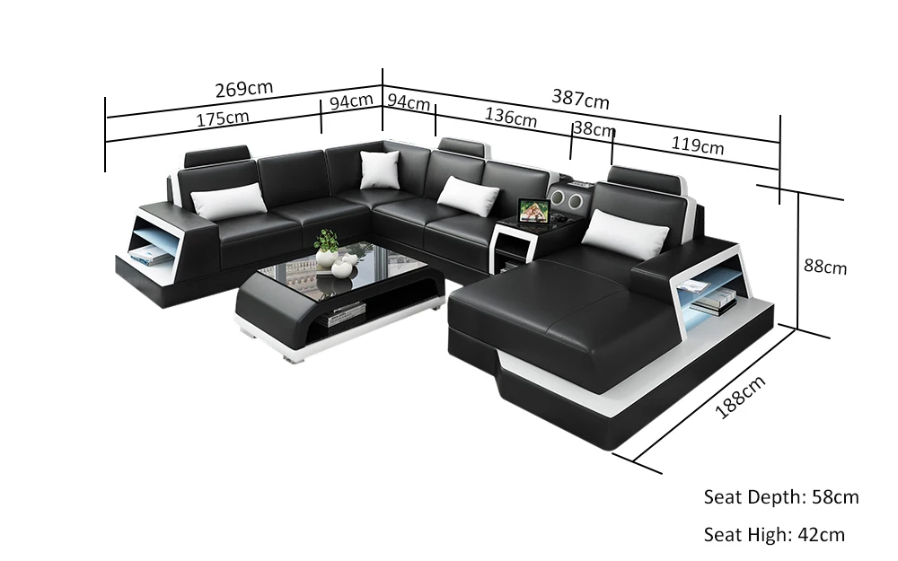 New arrival modern luxury super modern sofa