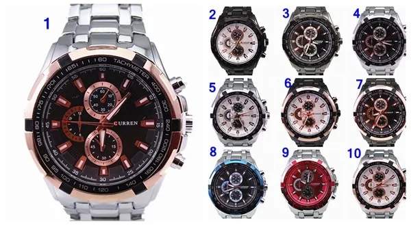 curren men watch dress japanese movement quartz watch 8023 stainless steel band curren brand luxury men quartz wrist watch