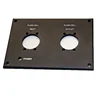 High quality CNC machined Sandblasting black anodized finish 6063aluminum medical instrument panel with laser etched printing