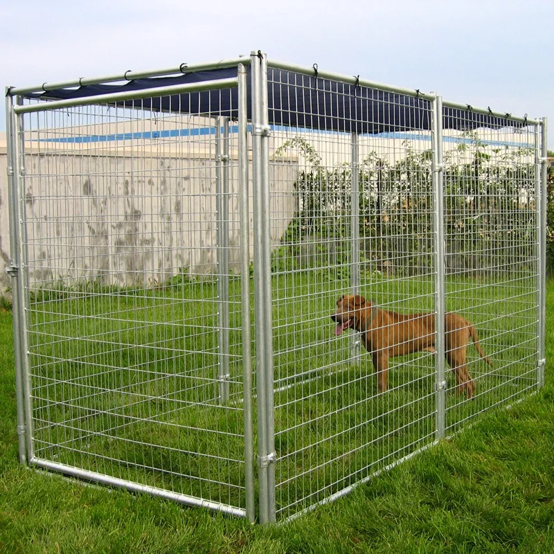 4m*4m*1.8m Galvanized Steel Dog Kennel Dog House Cage With Welded Wire ...