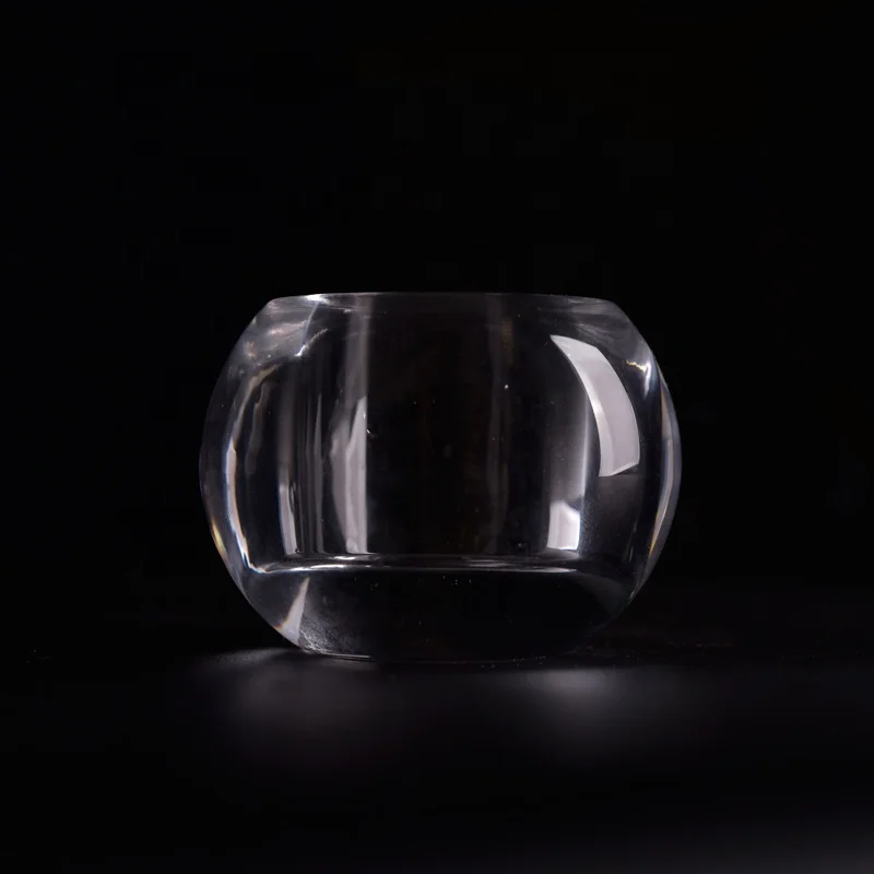 Clear customized candle jar votives glass candle tins printed wholesales