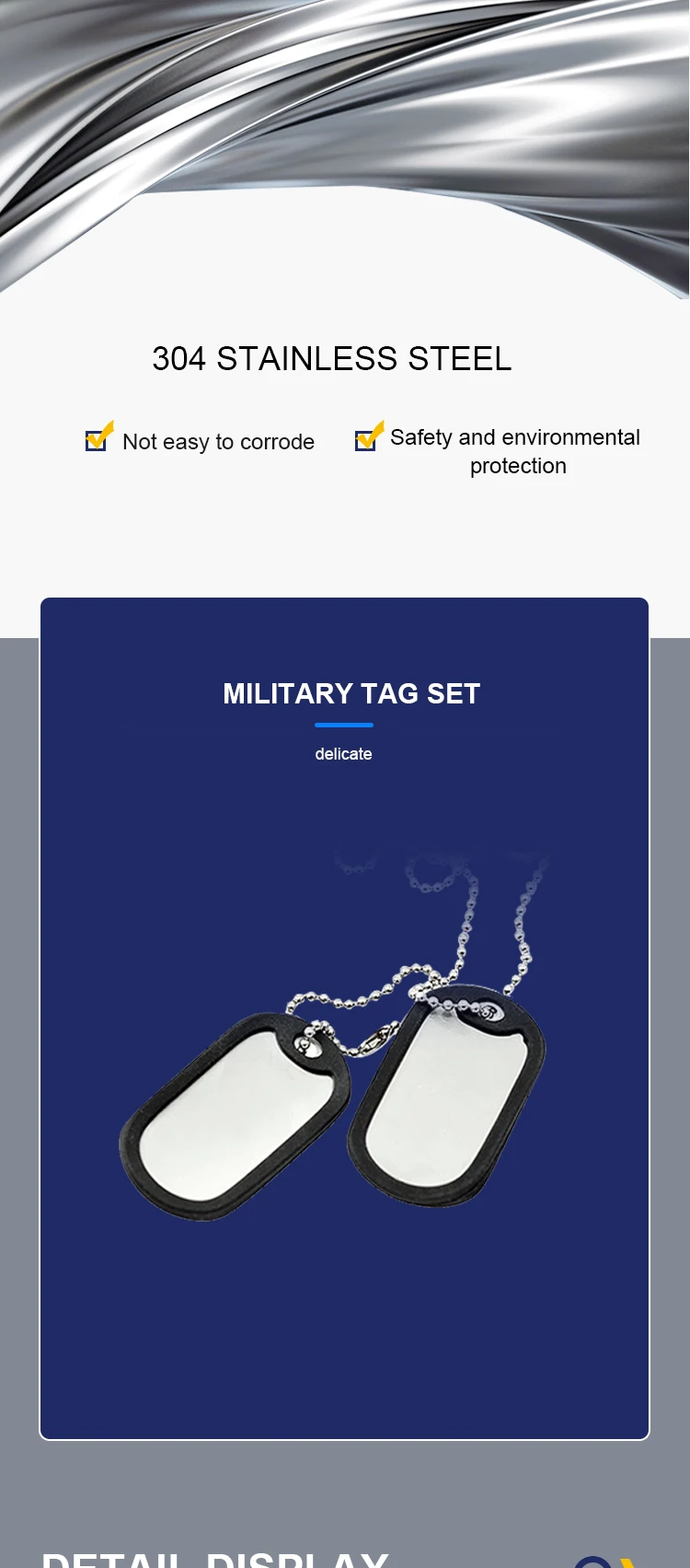 Customized Sublimation Metal Dog Tag,Stainless Steel Logo Id Tag,Blank Necklace Dog Tag Buy