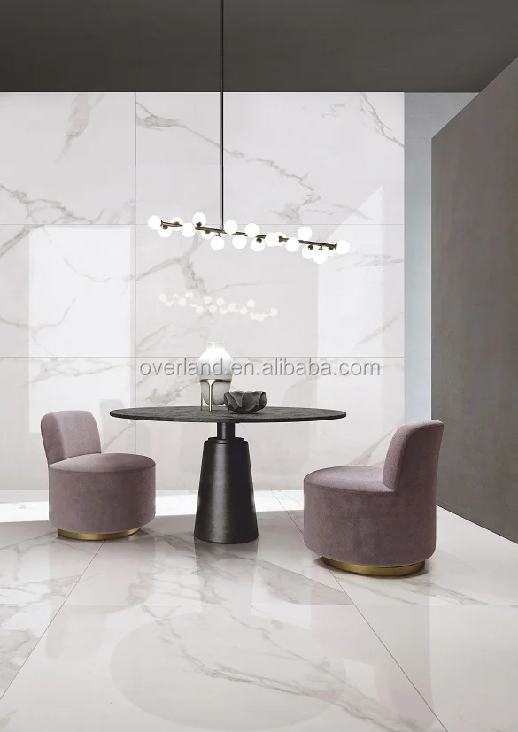 Super White Marble Calacatta Gold Matte Porcelain Tile Slab Floor Wall Ceramics Polish Tiles 600x1200
