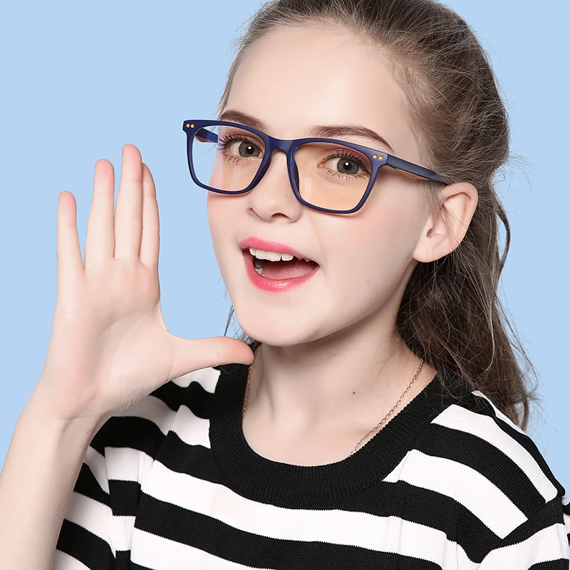 Zhejiang Optical Frames Manufacture Wholesale 2020 New Design TR90 Material Child Glasses With Anti Blue Light Lens For Reading