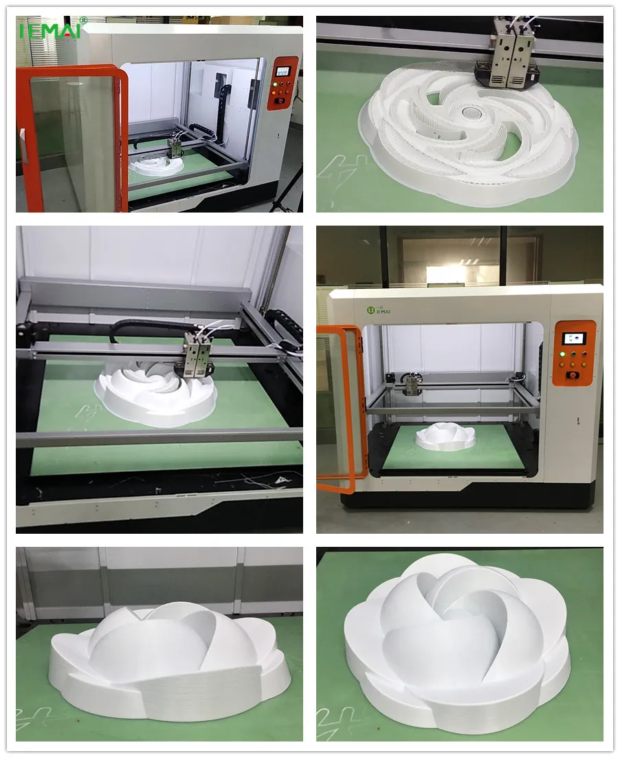 Large Format 3D Printer 1000x1000x1000 Mm Industrial 3d Printer , professional FDM 3 D machine 1m