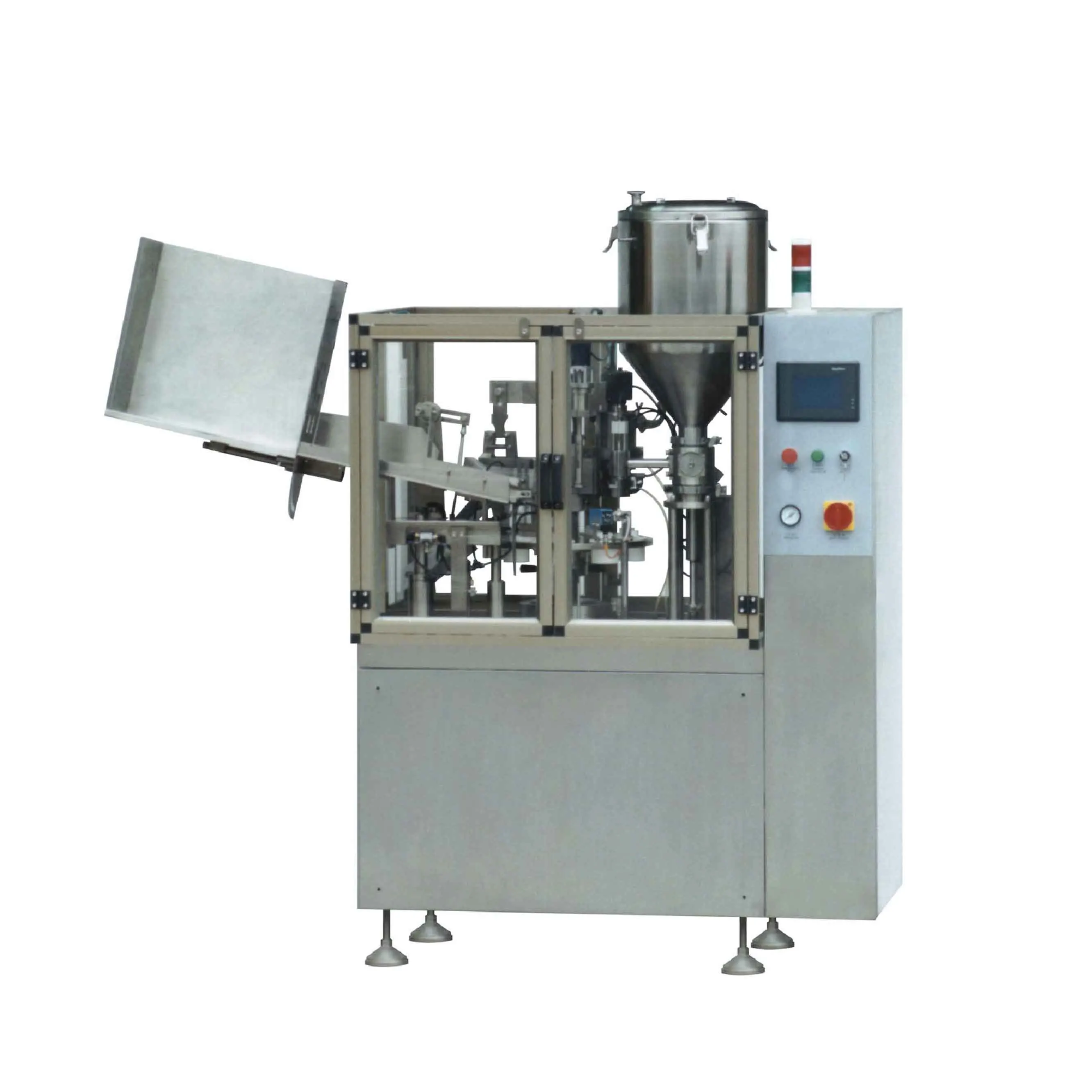 Fábrica de alta precisión totalmente automática de alta calidad supositorio pasta tubo de llenado y sellado de la máquina