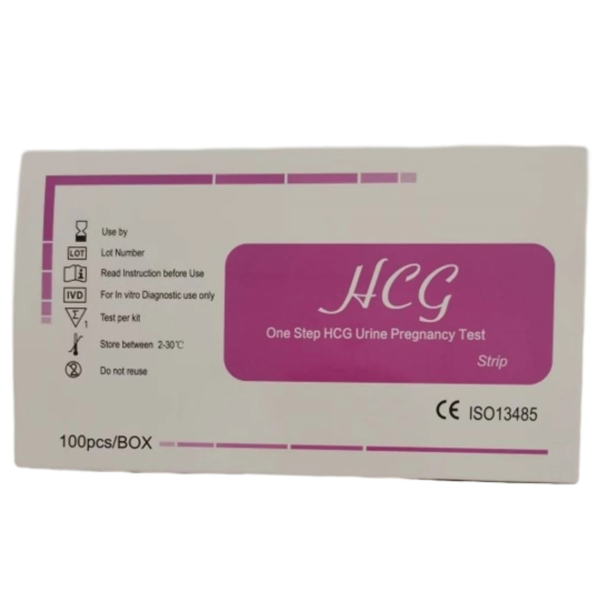 Medical Disposable 1 Step Quick Check 2.5mm Personal Urine HCG Pregnancy Test Strip(Urine) HCG supplier