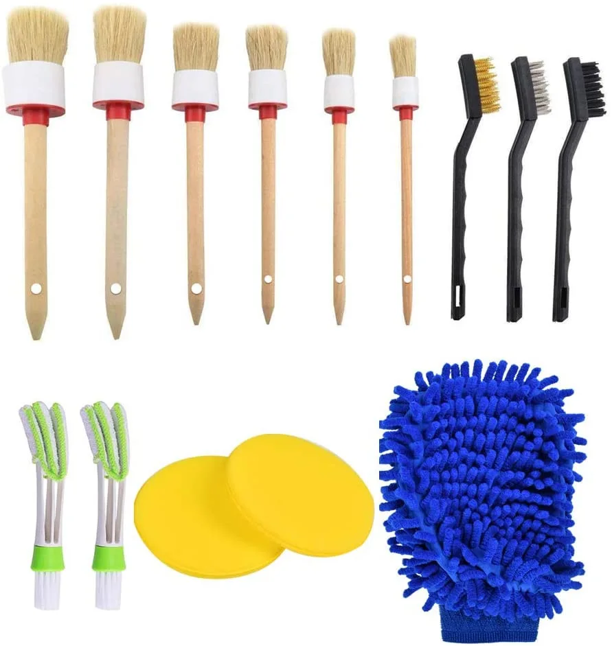 13 Pcs Car Detailing Cleaning Brush For Auto Interior Washing Kit Buy