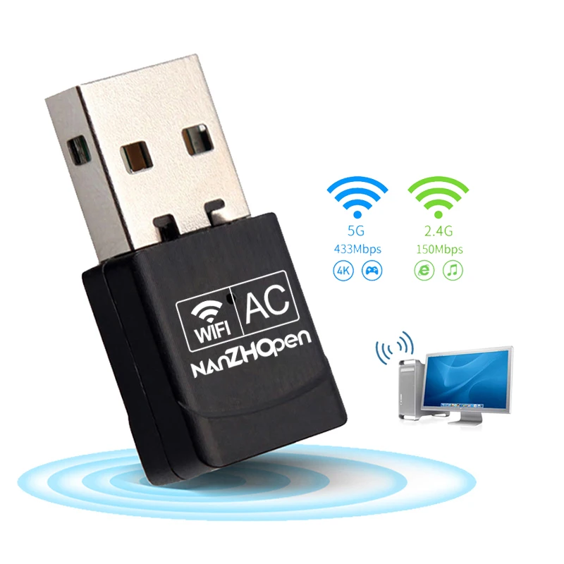 600mbps Wifi Dongle Mini Usb Wifi Zp-600m Wireless Network Adapter 802 ...