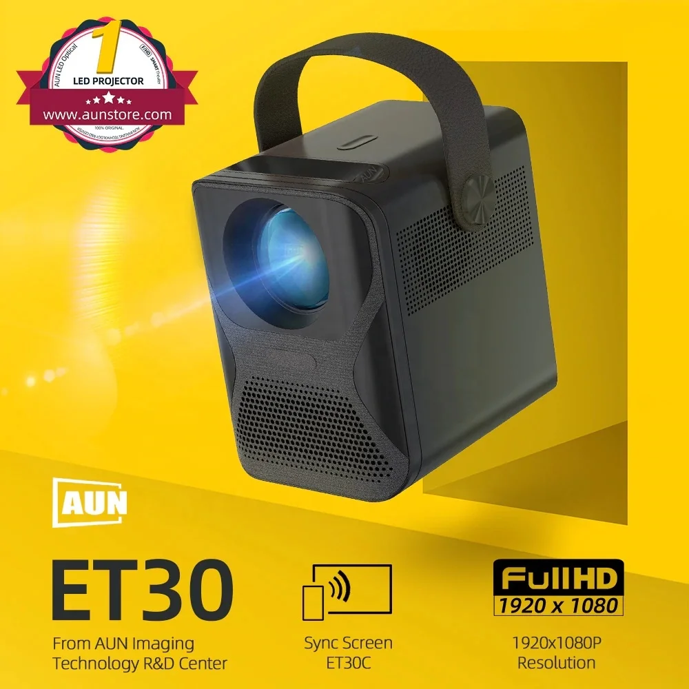 Aun Et30 Full Hd Projector 1920x1080p Mini Projector For Home Theater