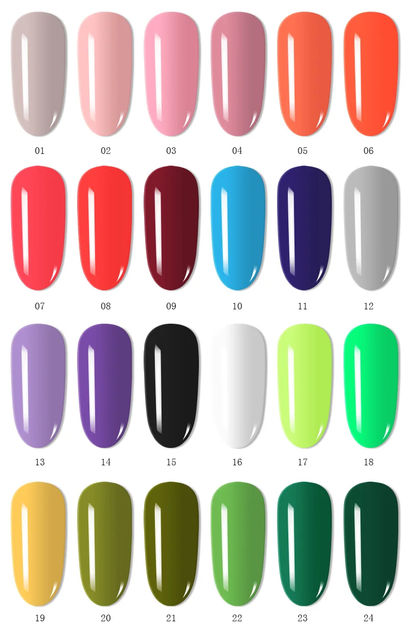 24 Colors 6ml Peelable Soak Off Nail Polish Buy Nail Polish Gel,Soak