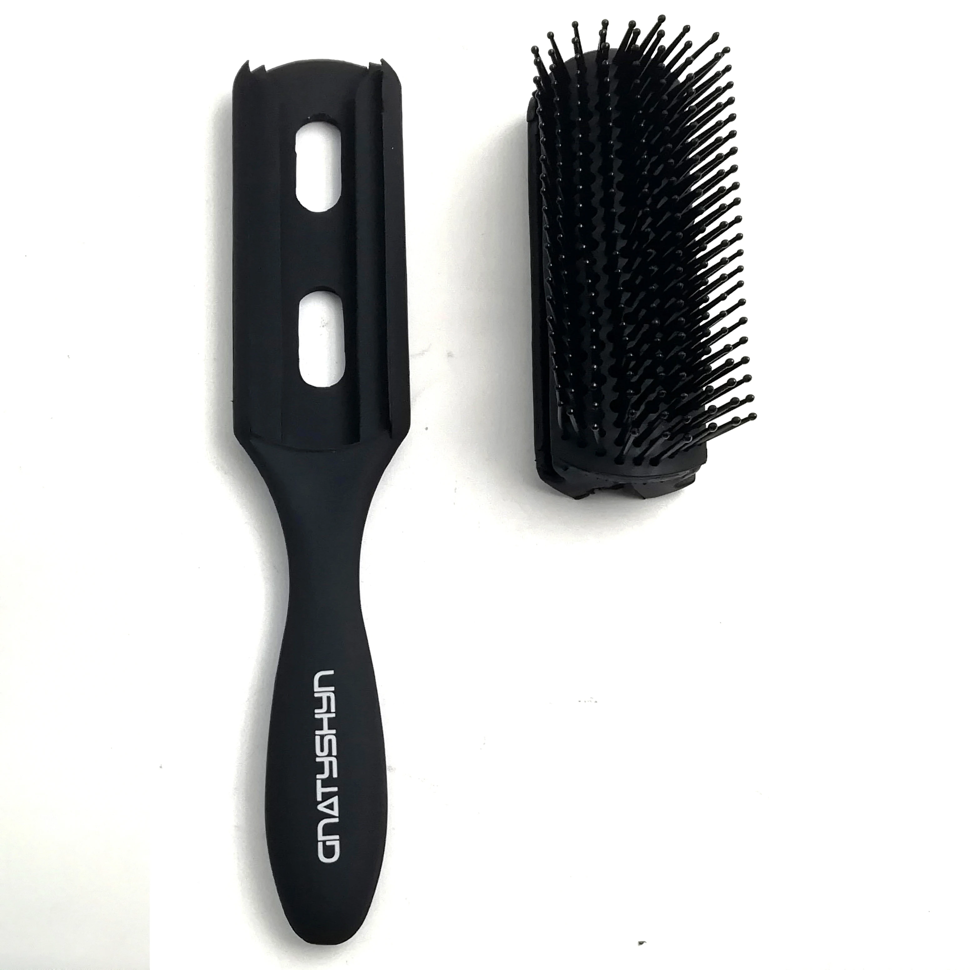 Classic Easy Clean Removable Hair Styling Brush 9 Row Detangling ...