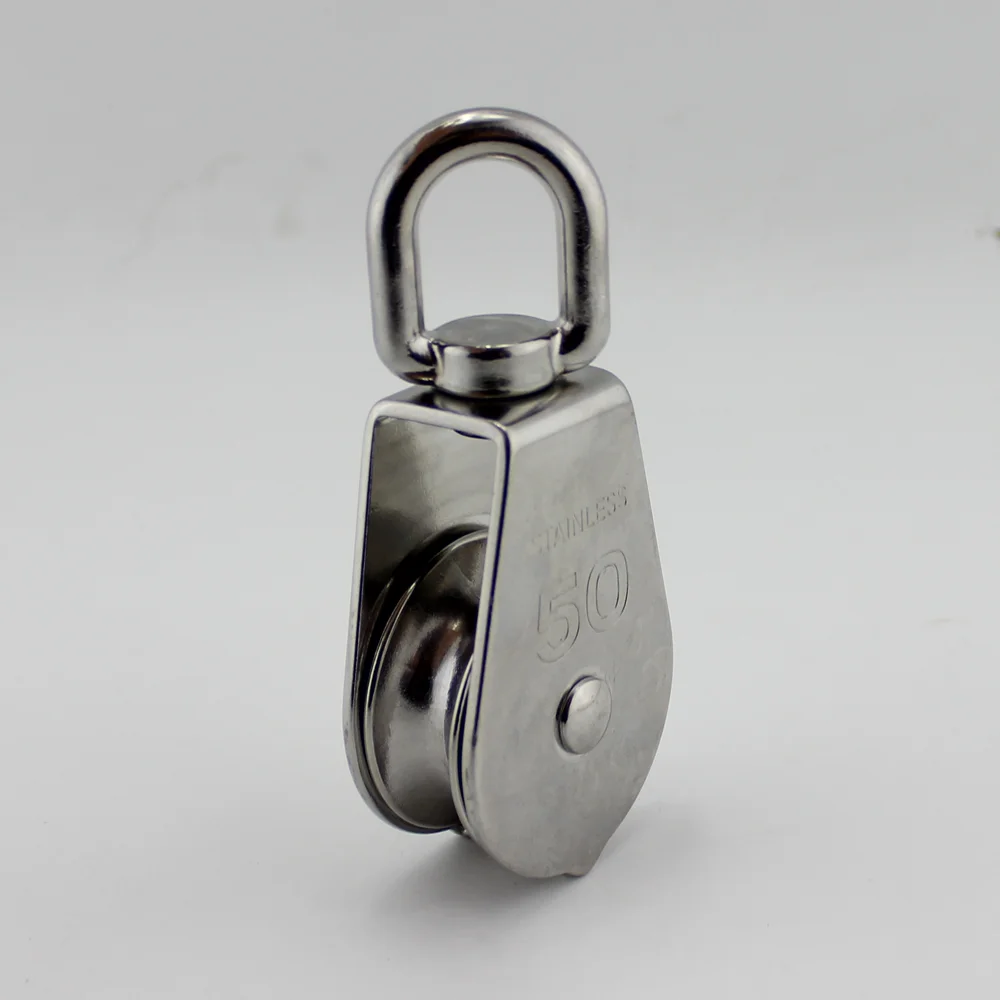 Stainless Steel Single Wheel Swivel Pulley Wire Rope Block Buy Single