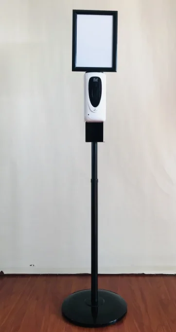 Public places auto sensor touchless hand sanitizer soap dispenser floor stand