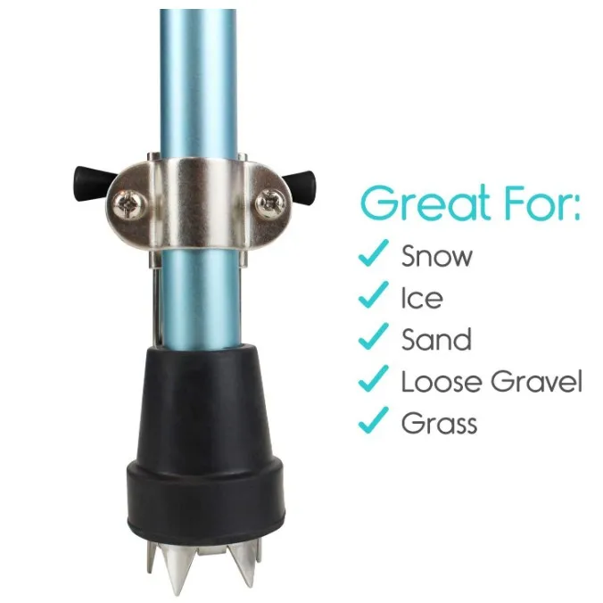 5 Prong Ice Grip Attachment For Canes Or Crutches Buy Crutch Tips,Cane Tips,Antiskid Crutch