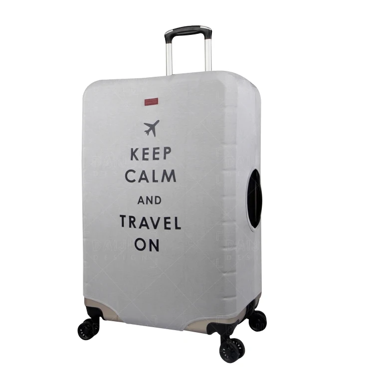 Suitcase Cover Digital Printing Polyester Spandex Suitcase Protective Cover Zipper Dark Buckle Reinforced Washable Protective Cover